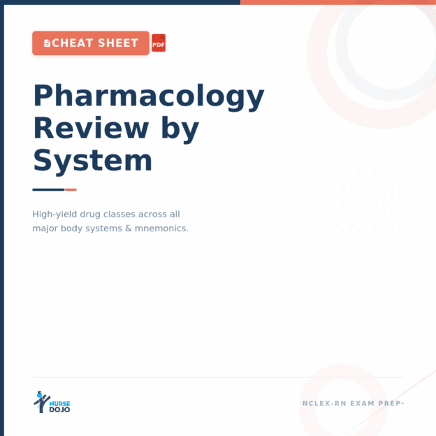 Pharmacology review by system cheat sheet