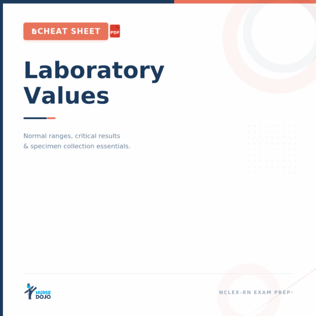 Laboratory values cheat sheet