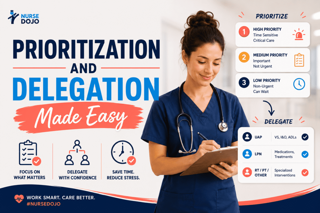 NCLEX Prioritization and Delegation Made Easy: The Ultimate Guide