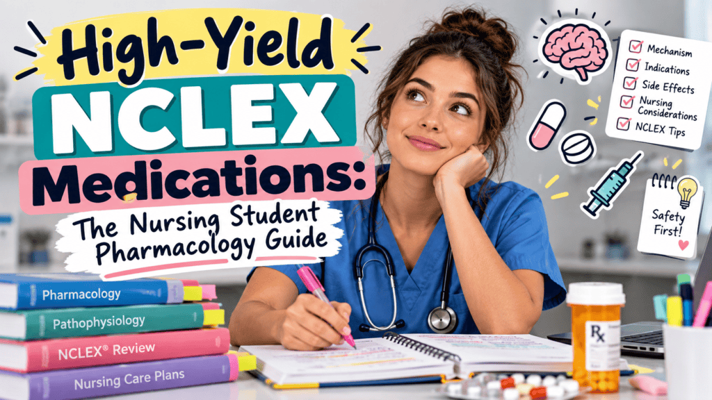 High-yield NCLEX medications and pharmacology guide with drug class charts and safety patterns - Nurse Dojo